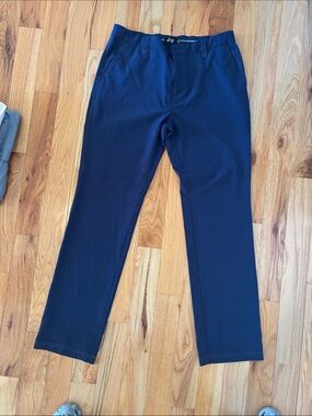 Men's Navy Golf Pants - Classic Straight Fit